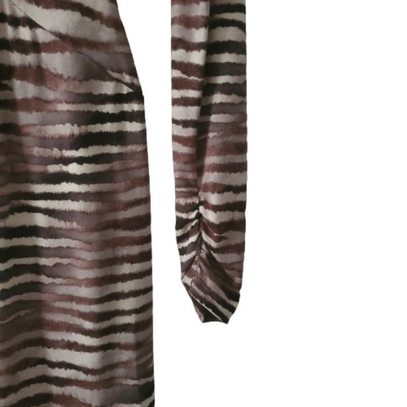 Tommy Bahama Women's Tiger Tide Animal Print V-Neck Long Sleeve Dress Size XS/TP - Picture 7 of 16